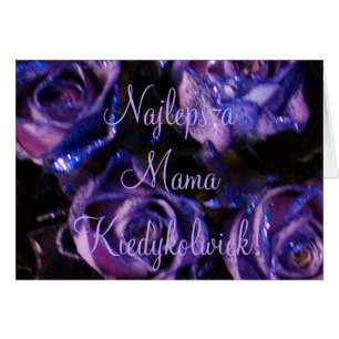 Cartão Najlepsza Mama Kiedykolwiek! A Melhor Mãe Polonesa