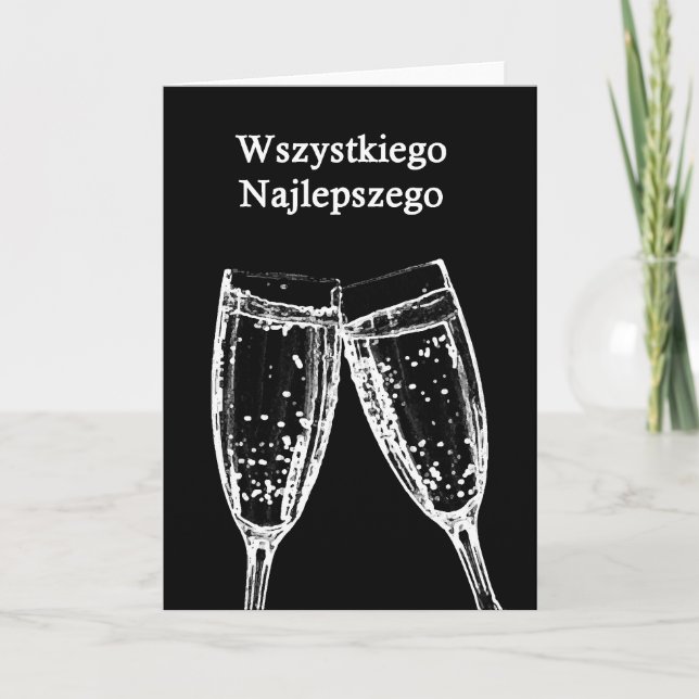 Cartão Najlepszego de Wszystkiego/feliz aniversario (Frente)