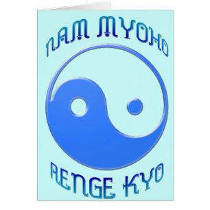 Cartão "Nam Myoho Renge Kyo" budismo de Yin & de Yang