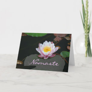 Cartão "Namaste-Pink Lotus"