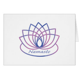 Cartão Namaste Purple e Flor de Lotus Rosa
