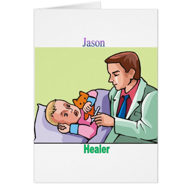 Cartão Names&Meanings - Jason (Frente)