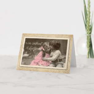 Cartão Namorada I Love You Vintage Sweet Biss