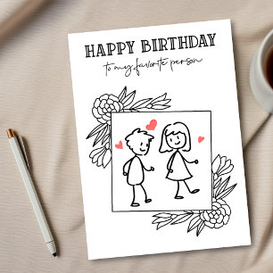 Cartão Namorado de Aniversário Engraçado Para Minha Pesso