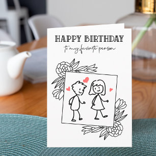 Cartão Namorado de Aniversário Engraçado Para Minha Pesso