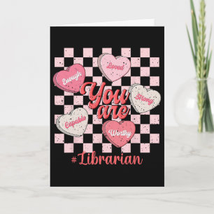 Cartão Namorado engraçado bibliotecário amor coração