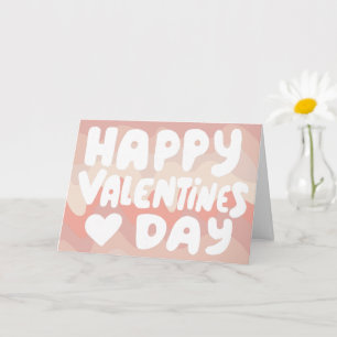 Cartão Namorados Borracha Letras Cor-de-rosa Curvatura Re