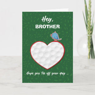 Cartão Namorados de Coração de Golf de Relacionamento P