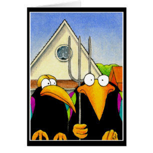 Cartão Namorados góticos americanos ou aniversário do