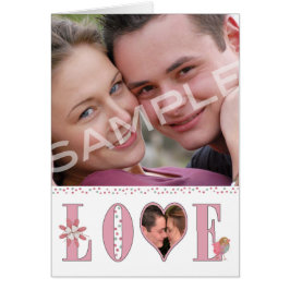 Cartão Namorados LOVE - personalizar fotos e mensagens