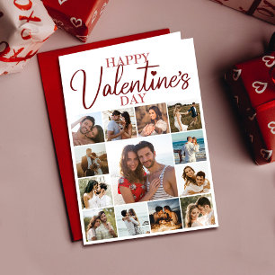 Cartão Namorados Marido Feliz Feriado Vermelho do Poema