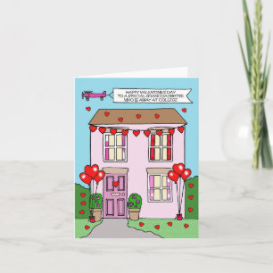 Cartão Namorados para a neta fora da faculdade