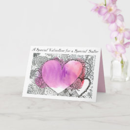 Cartão Namorados para uma placa irmã especial