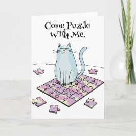 Cartão namorados quebra-cabeça Jigsee Gatos-quebra-cabeça