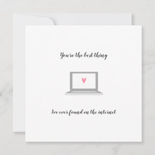 Cartão Namoro online melhor coisa na internet casal engra