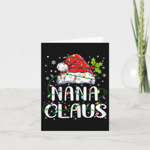Cartão Nana Claus Christmas Santa Hat Matando Família Xma
