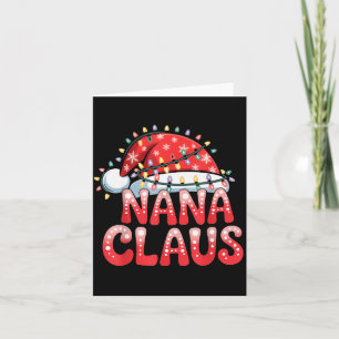 Cartão Nana Claus Natal Família Correspondente Avó Férias