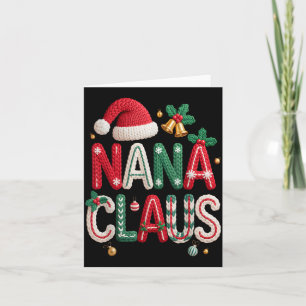 Cartão Nana Claus Papai Noel Avó Família Correspondência