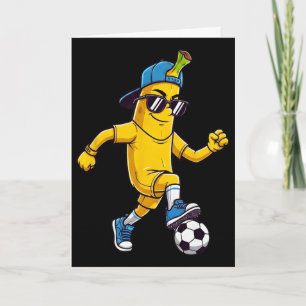 Cartão Nana Legal Jogando Futebol Jogador de Futebol Engr