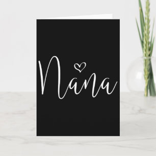 Cartão Nana Para Mulheres Avó Natal Dia das Mães Avós