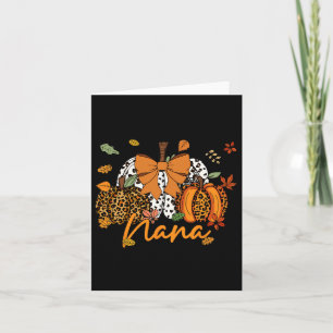 Cartão Nana Thankand Leopard Pumpkin Coquette Arco Mãe