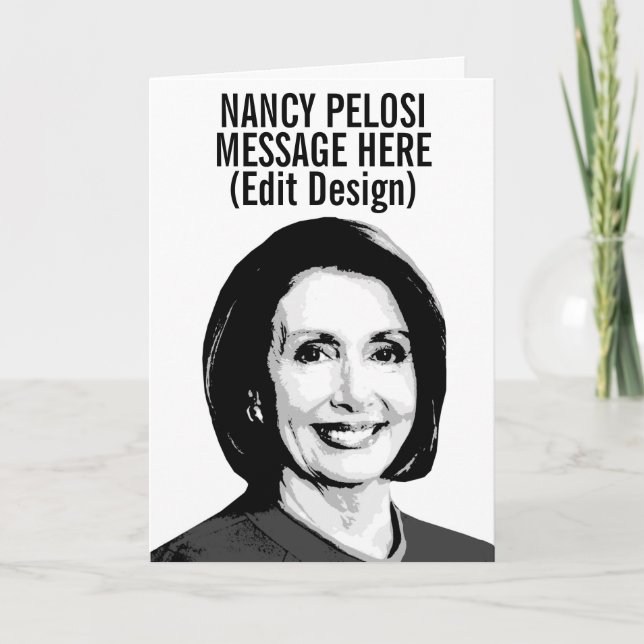 Cartão Nancy Pelosi Personalizada (Frente)