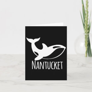 Cartão Nantucket Coastal Seashord Barco À vela De Peixes 