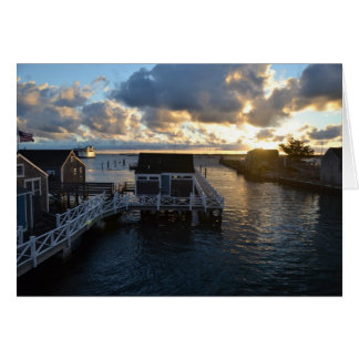 Cartão Nantucket Harbor Sunrise Card