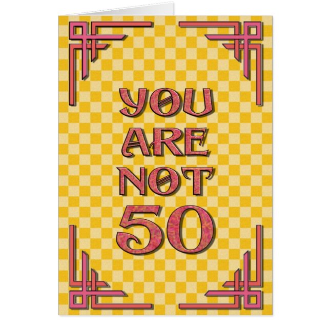 Cartão Não 50 (Frente)