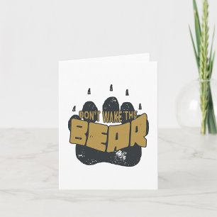 Cartão Não Acordar O Urso