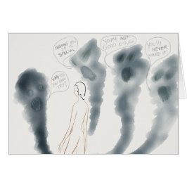 Cartão Não acredite seus fantasmas