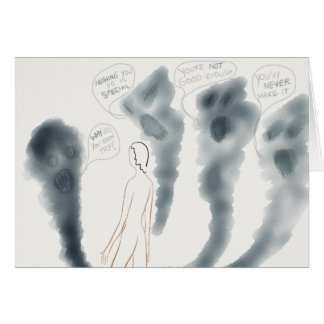 Cartão Não acredite seus fantasmas