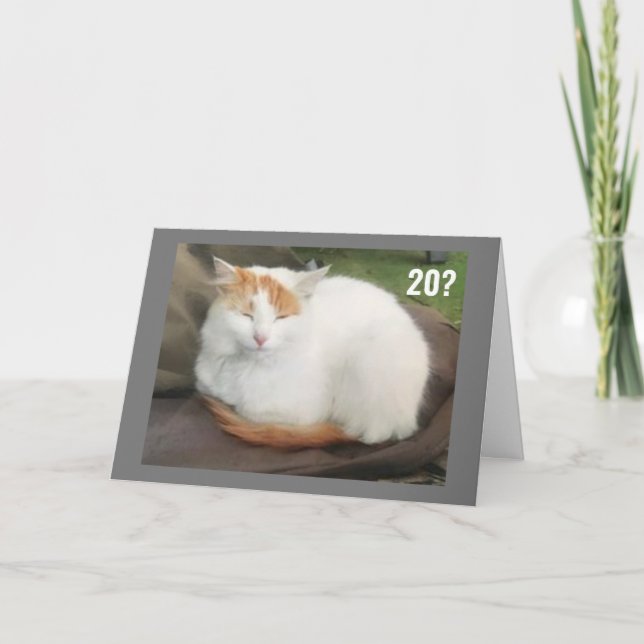 CARTÃO NÃO ACREDITO QUE ESTEJA CELEBRANDO O ANIVERSÁRIO " (Frente)