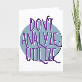 Cartão Não Analise, Utilize Slogan de Aniversário de Recu