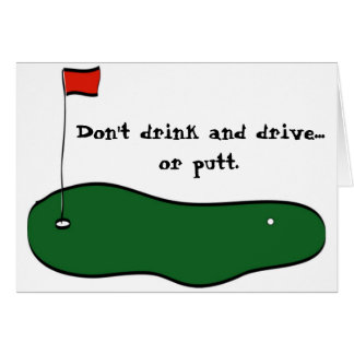 Cartão Não beba e não conduza