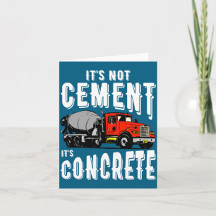 Cartão Não Cimento É Concreto Misturador De Concreto Engr