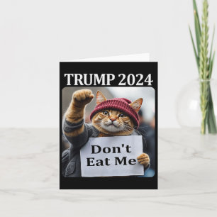 Cartão Não Comam Meus Gatos Para Trump 2024 1 