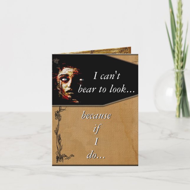 Cartão Não consigo suportá-lo (Frente)