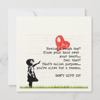 Cartão Não desista do encorajamento Cotação Saúde Mental