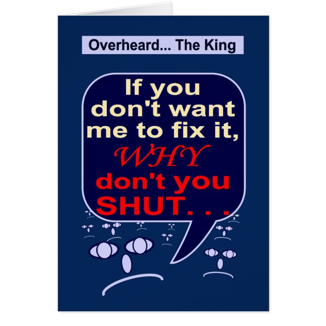 Cartão Não diga SE nenhum reparo necessário (Frente)