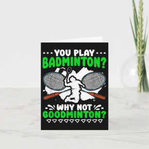 Cartão Não é a peça do "Goodminton Racket Shuttle Hobby B