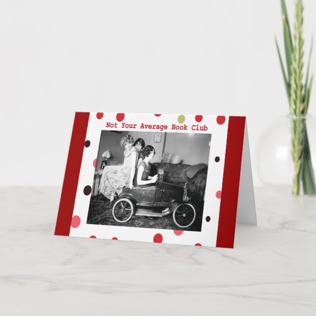 Cartão Não é o seu clube de livros médio (Frente)