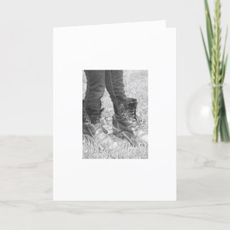 Cartão Não é possível encher a sua placa de Calçados