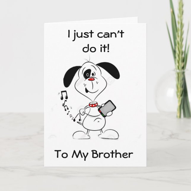 CARTÃO NÃO É POSSÍVEL ENVIAR UM TEXTO AO MEU IRMÃO NO SEU (Frente)