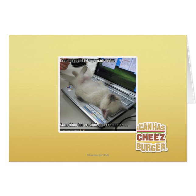 Cartão Não é possível responder (Frente Horizontal)