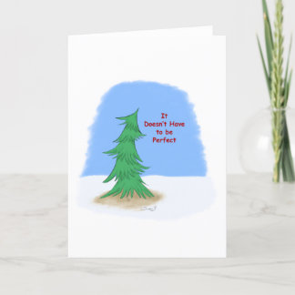 Cartão Não é uma árvore perfeita