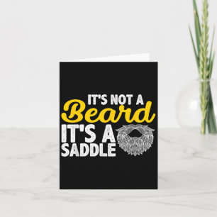 Cartão Não É Uma Barba É Uma Saddle - A Barba Engraçada D