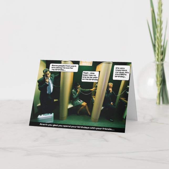 Cartão Não é você contente você TEM amigos (Frente)