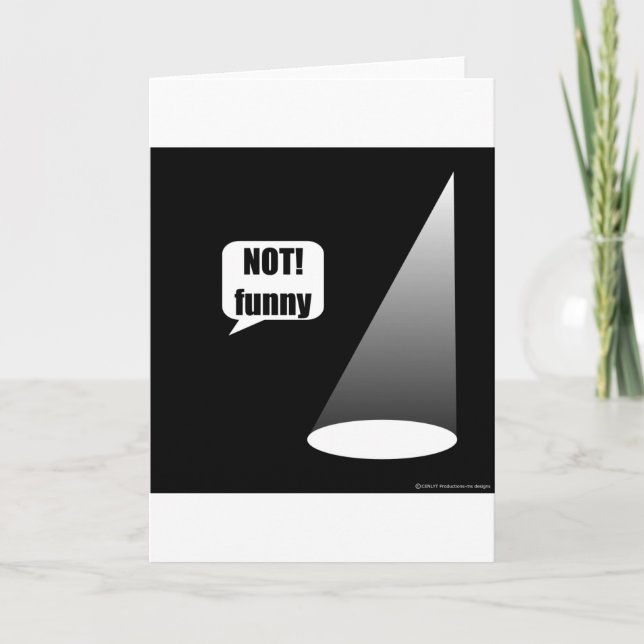 Cartão Não Engraçado (Frente)