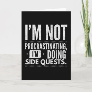 Cartão Não Estou    Procrastinando Questes Laterais